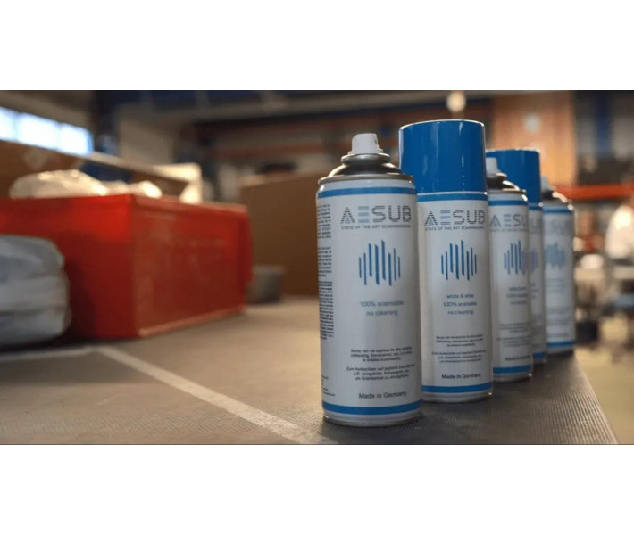 Spray for 3D scanning AESUB Blue, self-evaporating, 400 ml