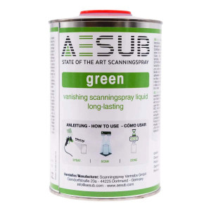 Покрытие для 3D сканирования AESUB Green, самоиспаряющееся, для распылителей