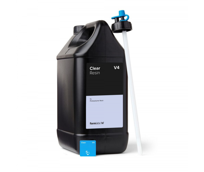 Смола Formlabs Clear Resin V4 для Form 3, прозрачный, 5 л Смола Formlabs Clear Resin V4 для Form 3, прозрачный, 5 л