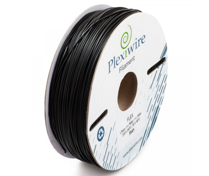 Flex пластик Plexiwire 1,75 мм 0,9 кг чорний Flex пластик Plexiwire 1,75 мм 0,9 кг чорний