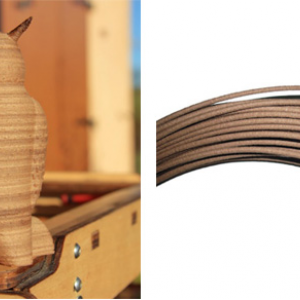 Wood Filament 3DDevice Light Wood 1.75 mm, 1 kg