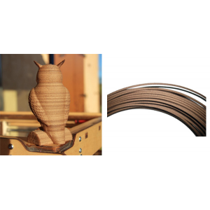 Wood Plastic 3DDevice Light Wood 1.75 mm, 1 kg