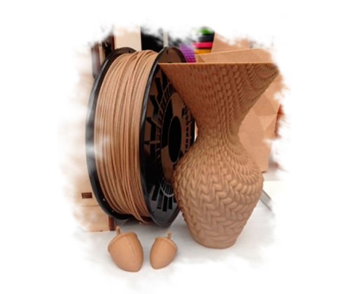 Wood Дерев’яний пластик 3DDevice світле дерево 1,75 mm, 1 кг
