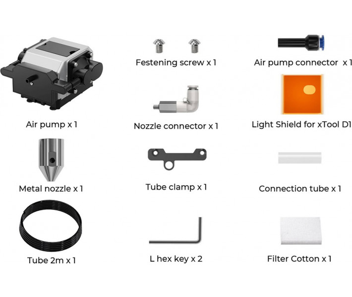 Фільтр повітря для лазерного гравера xTool D1 Air Assist Set 1.5