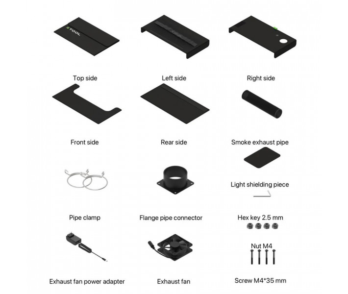 xTool корпус Enclosure EU V1.0 для серії D1