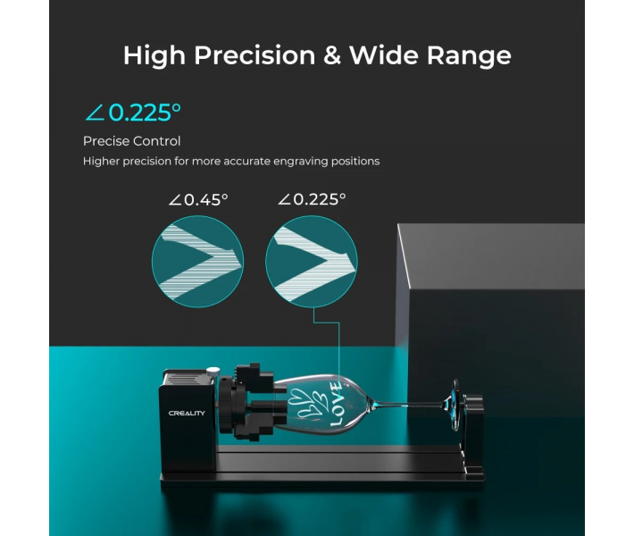 Creality Rotary Kit Pro для гравировки изогнутой поверхности Creality Rotary Kit Pro для гравировки изогнутой поверхности