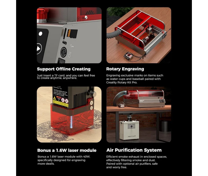 Creality Falcon2 Pro 40W Laser Engraver Cutter Creality Falcon2 Pro 40W Laser Engraver Cutter