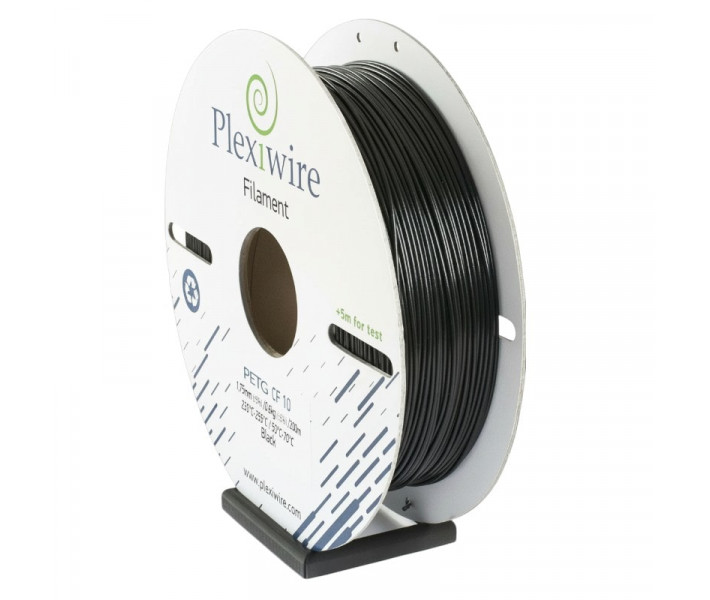 PETG CF10 пластик Plexiwire 1.2 кг 1.75 мм Чорний