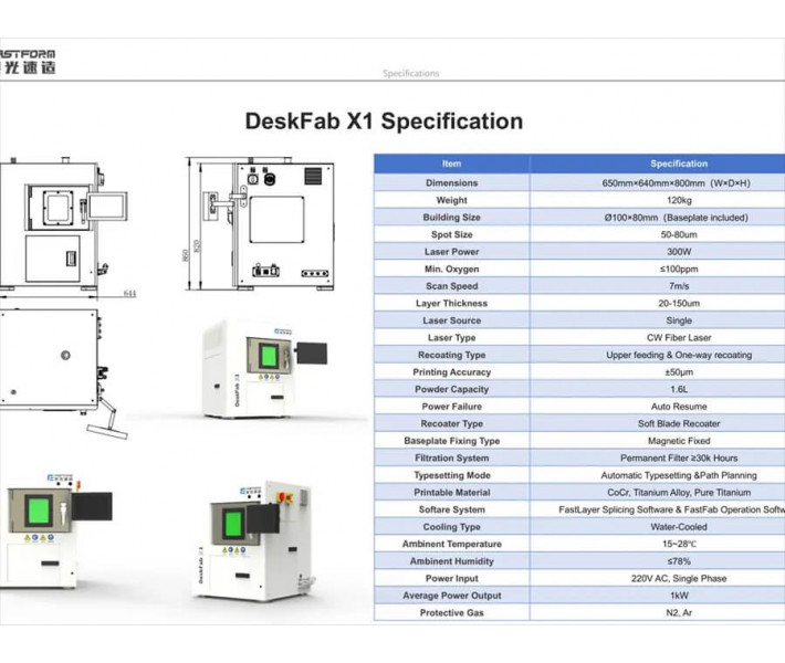 3D принтер SLM FastForm DeskFab X1