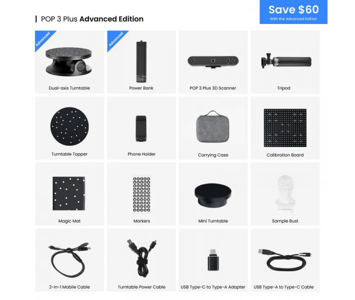 3D scanner Revopoint POP 3 Plus 3D scanner Revopoint POP 3 Plus