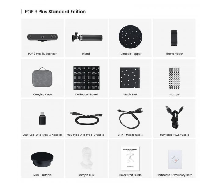 3D scanner Revopoint POP 3 Plus 3D scanner Revopoint POP 3 Plus