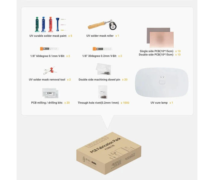 Набір для виготовлення друкованих плат Carvera PCB Fabrication Pack