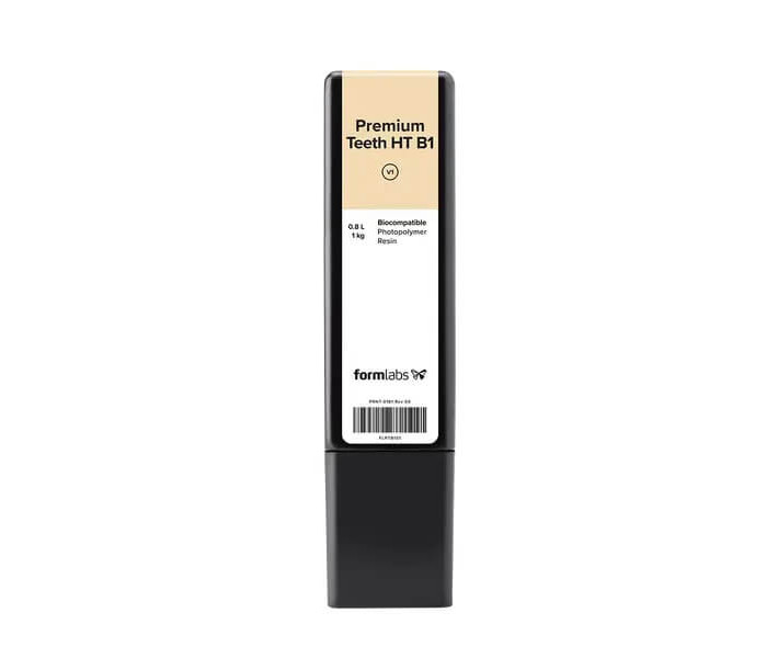 Formlabs Premium Teeth HT B1 Resin Form 3 Cartridge, 1kg 0.8L