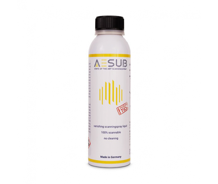3D scanning liquid spray AESUB Yellow, 200 ml, for air brush 3D scanning liquid spray AESUB Yellow, 200 ml, for air brush