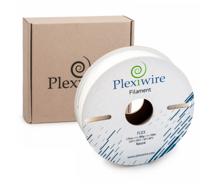 FLEX пластик Plexiwire 1,75 мм 0,9 кг натуральний FLEX пластик Plexiwire 1,75 мм 0,9 кг натуральний