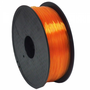 PLA пластик 3DDevice помаранчевий прозорий 1,75 mm, 1 кг