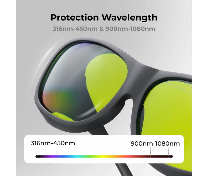 xTool Laser Safety Goggles | 316-450 nm, 900-1080 nm
