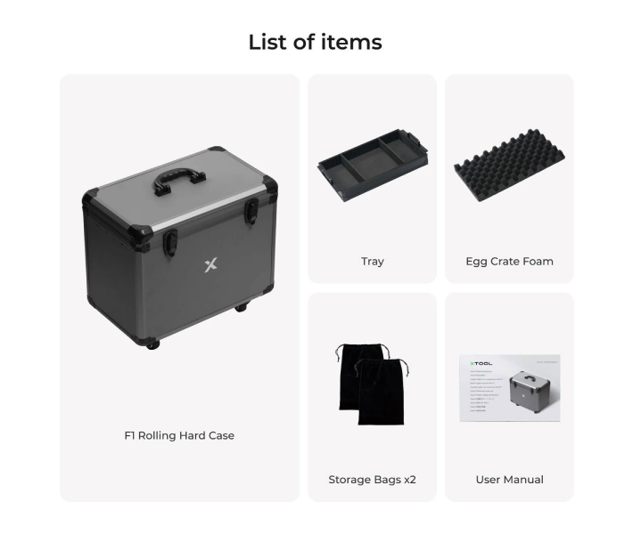 xTool F1 Rolling Hard Case