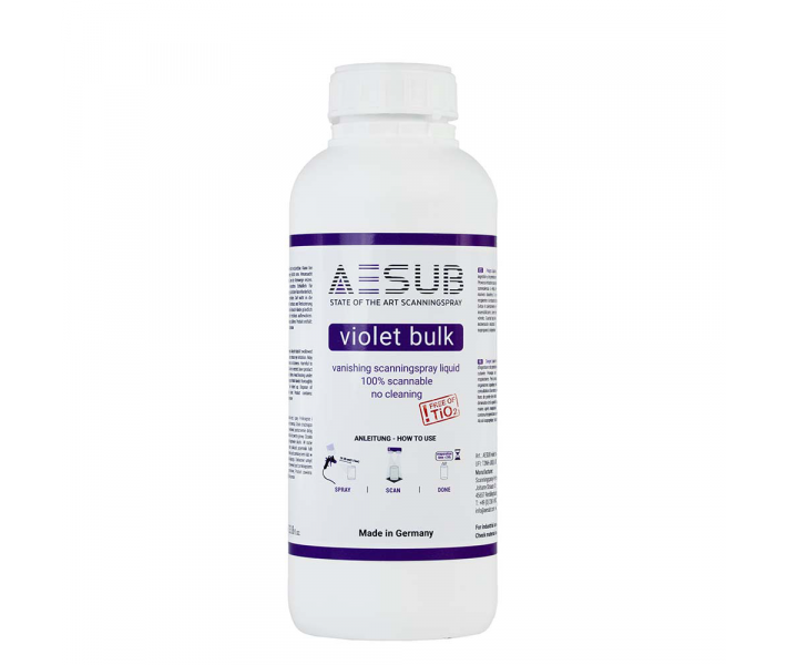 Спрей для 3D сканирования AESUB Violet, самоисчезающий, стойкий, 1 л, 5 л Спрей для 3D сканирования AESUB Violet, самоисчезающий, стойкий, 1 л, 5 л