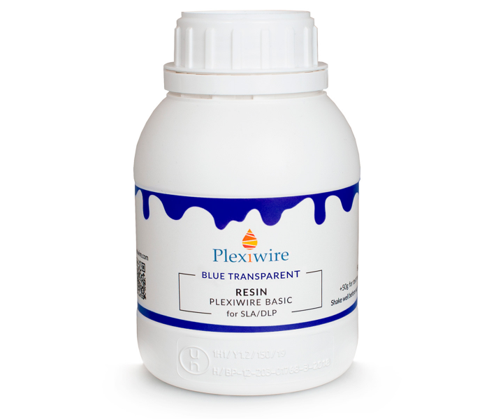 Plexiwire Resin Basic, 0.5 kg, Blue Transparent Plexiwire Resin Basic, 0.5 kg, Blue Transparent