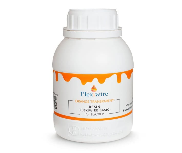 Фотополімерна смола Plexiwire resin basic 0.5 кг помаранчевий прозорий