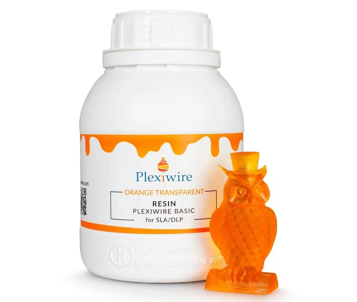 Фотополімерна смола Plexiwire resin basic 0.5 кг помаранчевий прозорий