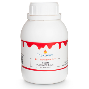 Фотополімерна смола Plexiwire resin basic 0.5 кг червоний прозорий