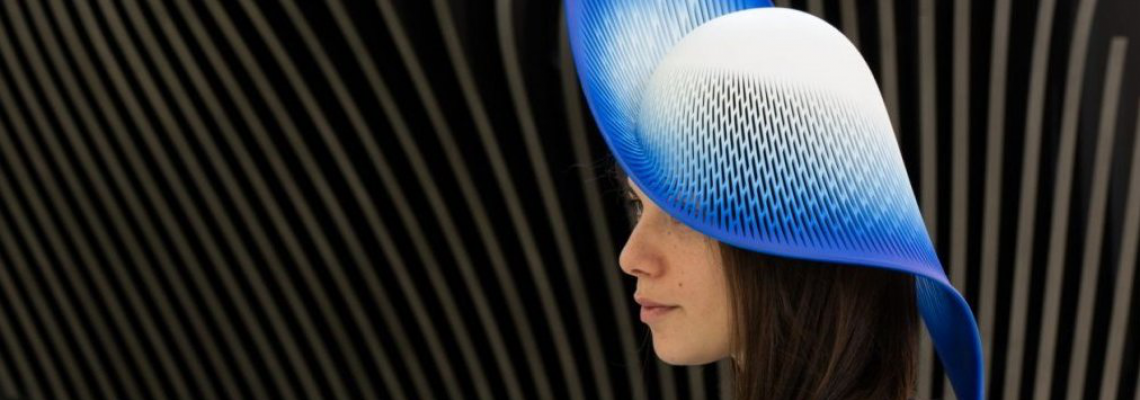 3D печатная шляпа, вдохновлённая архитектурой 3D печатная шляпа, вдохновлённая архитектурой