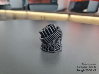 3D printed industrial gear on Formlabs Form 4L using Tough 2000 V2 resin — 3DDevice