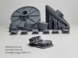 Промислові вузли, SLA 3D-друк зі смоли Formlabs Tough 2000 Resin