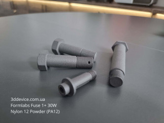 Болти та гвинти, SLS 3D-друк з порошку Nylon 12 на Formlabs Fuse