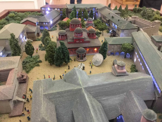 3D model of Mount Athos with topographical details and architectural elements on request