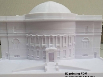 Custom FDM 3D printing: teacher's house in Kyiv, mockup
