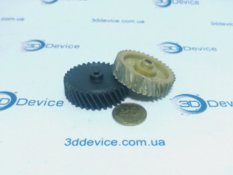 3D printed carbon plastic gear for industrial machine maintenance by 3DDevice.