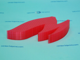 3D printed prototype of a part from a sketch by 3DDevice for quick testing.