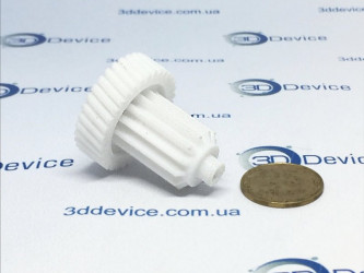3D printed gear on KLEMA 250 by 3DDevice for industrial machine repair.