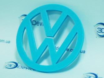 3D-printed Volkswagen logo, a perfect car enthusiast's gift from 3DDevice.