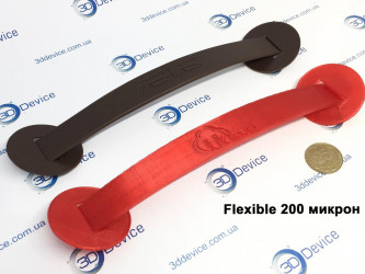 3D-printed flexible handles with ASUS and Adidas logos by 3DDevice.