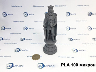 3D-printed chess piece from PLA plastic at 100 microns by 3DDevice.