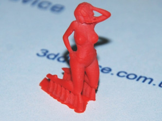 3D-printed woman figurine for casting or art by 3DDevice.