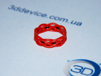 3D-printed ring for jewelry casting by 3DDevice.