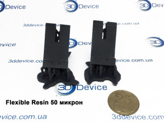 3D-printed flexible resin parts 50 microns by 3DDevice.
