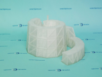 Complex 3D-printed model for layout making by 3DDevice.