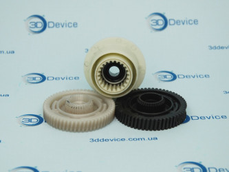 3D-printed gears for repair by 3DDevice.