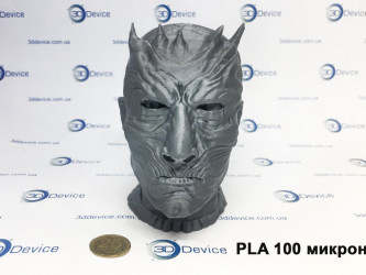 3D-printed Night King figure by 3DDevice. Detailed collectible model, gaming figurine.