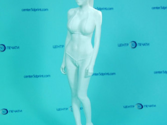 3DDevice printed a human figurine. Detailed full-body model, high-resolution portrait, custom statue.