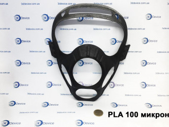 3DDevice printed a mask with PLA plastic. Custom cosplay prop, detailed costume part, FDM technology.