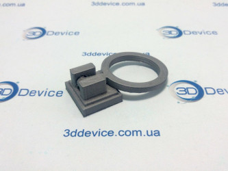 3DDevice printed a movable figure with aluminum filament. Articulated toy, custom metal composite print.