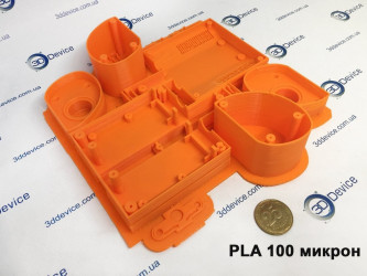 PLA 100 micron set by 3DDevice. High-resolution prototypes, custom enclosures and technical components.