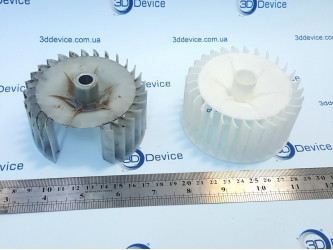 3DDevice printed functional parts in Kyiv. Custom impellers, industrial components, rapid prototyping.